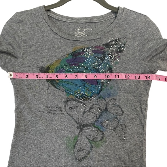 American Eagle Outfitters Vintage Gray and Brown Graphic Tees. Set of 2 - Picture 10 of 13